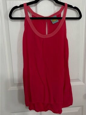 C&C California Hot Pink Tank with Contrast Trim